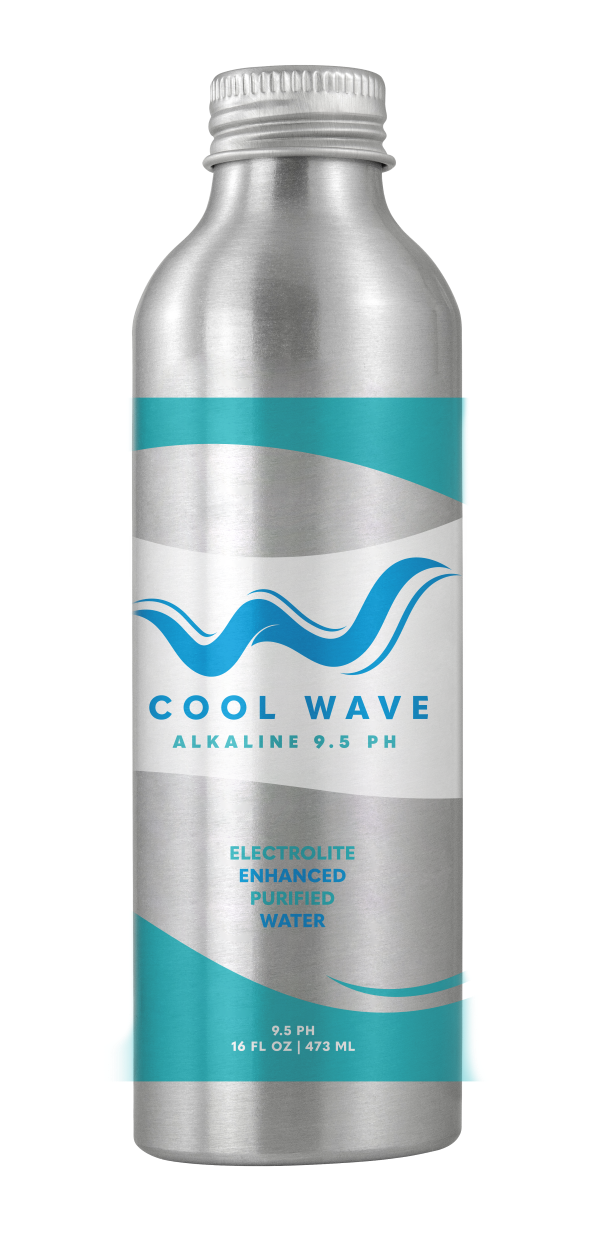 Cool Wave Alkaline 9.5pH – 16oz Aluminum (12 Pack)